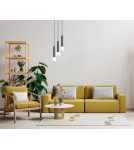 Triple pendant lamps - Italux Filano Pendant 3xG9 sand black PND-33574-3-BK - product 2