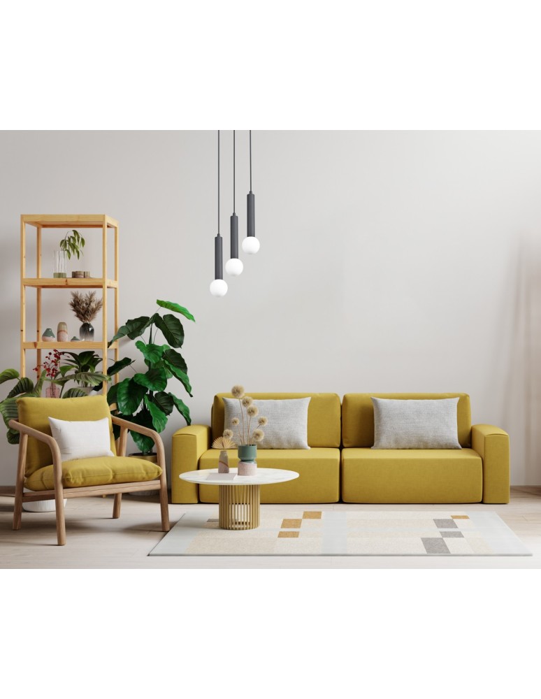 Triple pendant lamps - Italux Filano Pendant 3xG9 sand black PND-33574-3-BK - product kolory-swiatla.pl 2