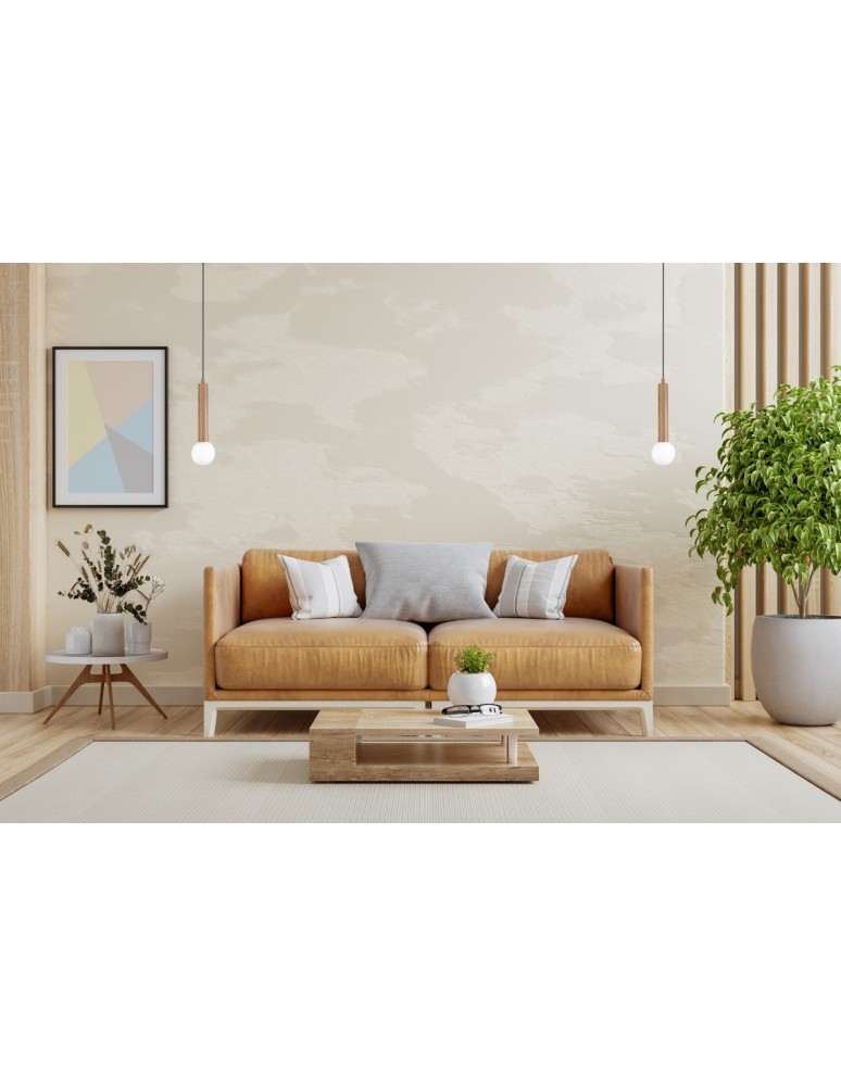 Single pendant lamps - Italux Filano Pendant 1xG9 Brown PND-33574-1-WD - product kolory-swiatla.pl 2