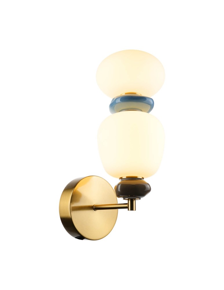 Designer wall lamps - Italux Evans LED wall lamp 12W 3000K 1450 lm Gold WL-94981-1B-GD - product kolory-swiatla.pl 1