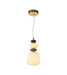 Single pendant lamps - Italux Evans Pendant LED 12W 3000K 1500 lm Gold PND-94981V-3C-GD. - product 1