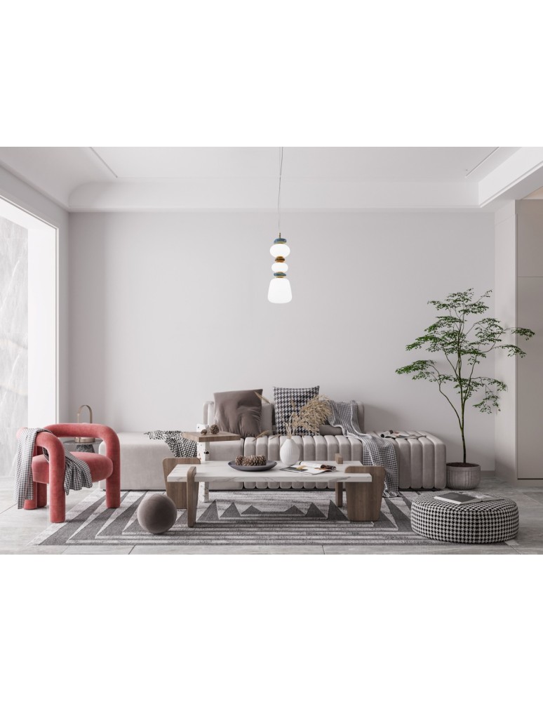 Italux Evans Wisząca LED 15W 3000K 1920 lm Złoty PND-94981V-3B-GD