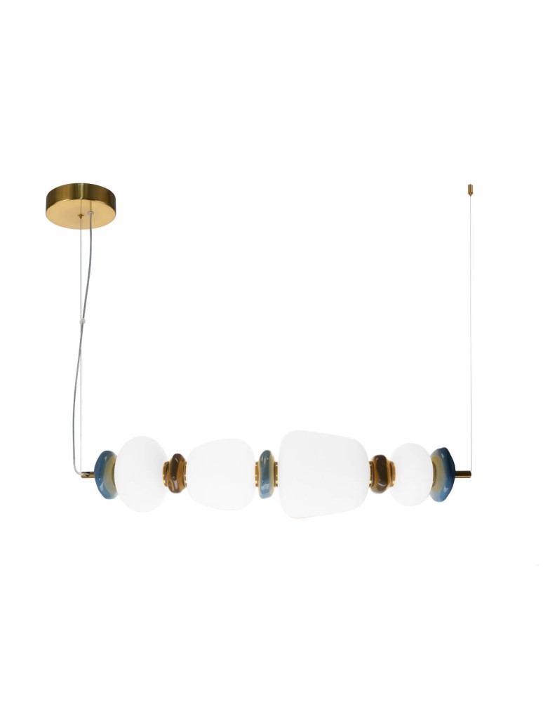 Designer pendant lamps - Italux Evans LED Pendant 22W 3000K 2660 lm Gold PND-94981-4A-GD. - product kolory-swiatla.pl 3