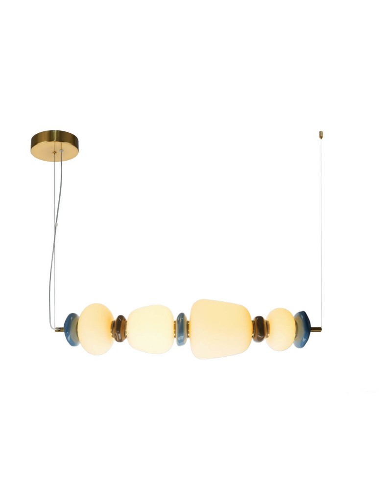 Designer pendant lamps - Italux Evans LED Pendant 22W 3000K 2660 lm Gold PND-94981-4A-GD. - product kolory-swiatla.pl 1