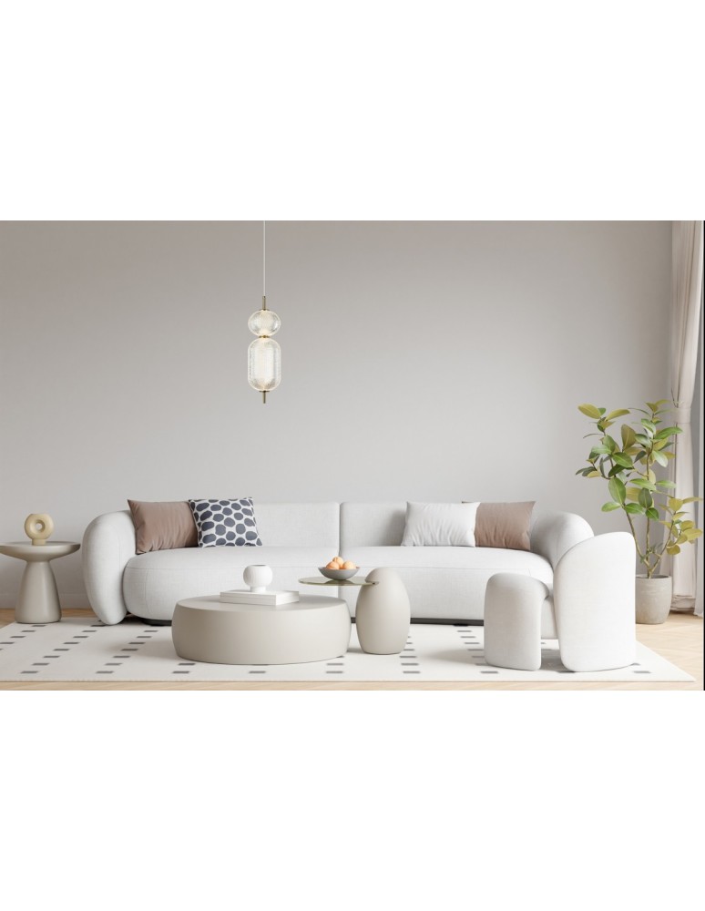 Single pendant lamps - Italux Corado LED Pendant 15W 3000K 1647 lm Gold PND-81438-1C-GD. - product kolory-swiatla.pl 2