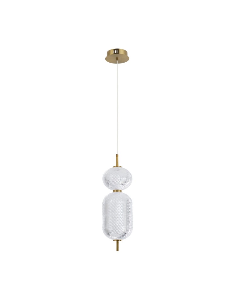 Single pendant lamps - Italux Corado LED Pendant 15W 3000K 1647 lm Gold PND-81438-1C-GD. - product kolory-swiatla.pl 3