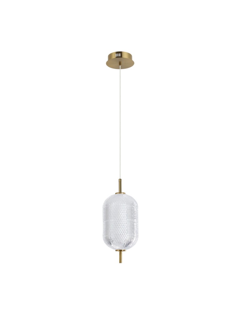 Single pendant lamps - Italux Corado LED Pendant 10W 3000K 1050 lm Gold PND-81438-1B-GD. - product kolory-swiatla.pl 3