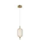 Single pendant lamps - Italux Corado LED Pendant 10W 3000K 1050 lm Gold PND-81438-1B-GD. - product 1