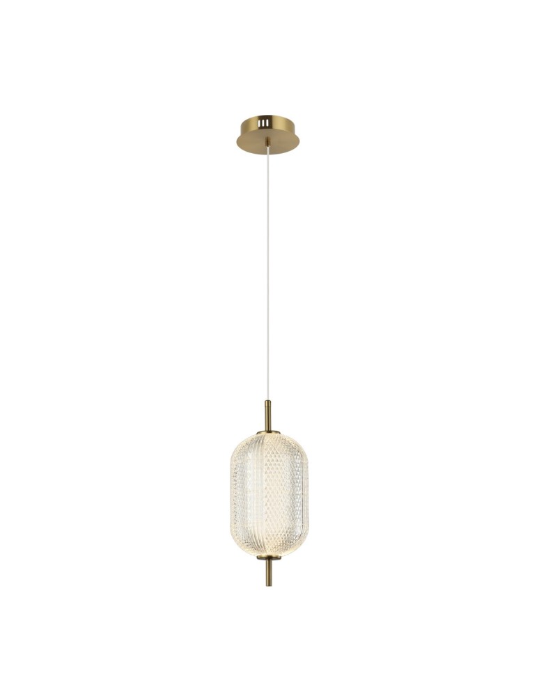 Single pendant lamps - Italux Corado LED Pendant 10W 3000K 1050 lm Gold PND-81438-1B-GD. - product kolory-swiatla.pl 1