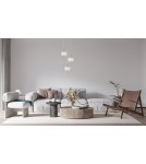 Triple pendant lamps - Italux Corado LED Pendant 12W 3000K 1084 lm Gold PND-81418-3-BK-GD. - product 2