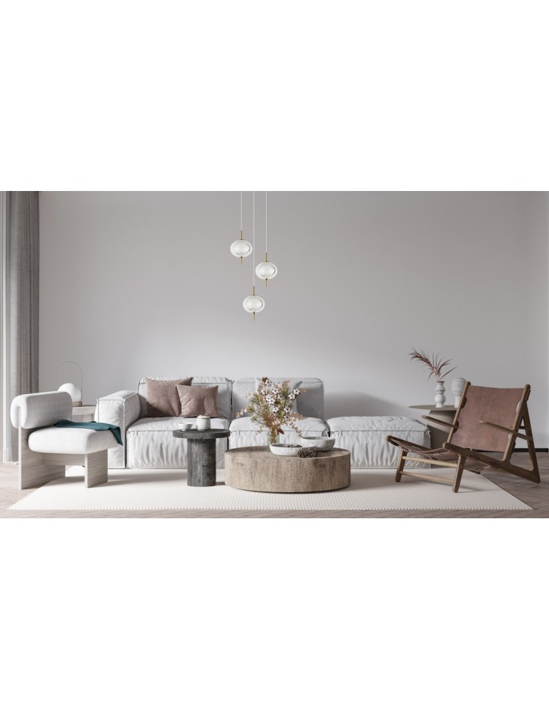 Italux Corado Wisząca LED 12W 3000K 1084 lm Złoty PND-81418-3-BK-GD