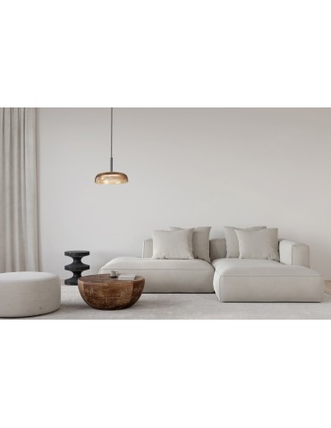 Italux Colle Wisząca LED 12W 3000K 1500 lm Żółty, czarny PND-48529-BK-YLL - produkt 2