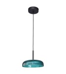 Single pendant lamps - Italux Colle LED Pendant 12W 3000K 1500 lm Green, black PND-48529-BK-BLU - product 3