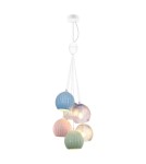 Multicolored pendant lamps - Italux Cases Pendant 6xE14 White matte PND-94794-6B-MLTI - product 1