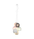 Multicolored pendant lamps - Italux Cases Pendant 6xE14 White matte PND-94794-6A-MLTI - product 1