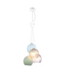 Multicolored pendant lamps - Italux Cases Pendant 4xE14 White matte PND-94794-4B-MLTI - product 1