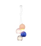 Multicolored pendant lamps - Italux Cases Pendant 4xE14 White matte PND-94794-4A-MLTI - product 1