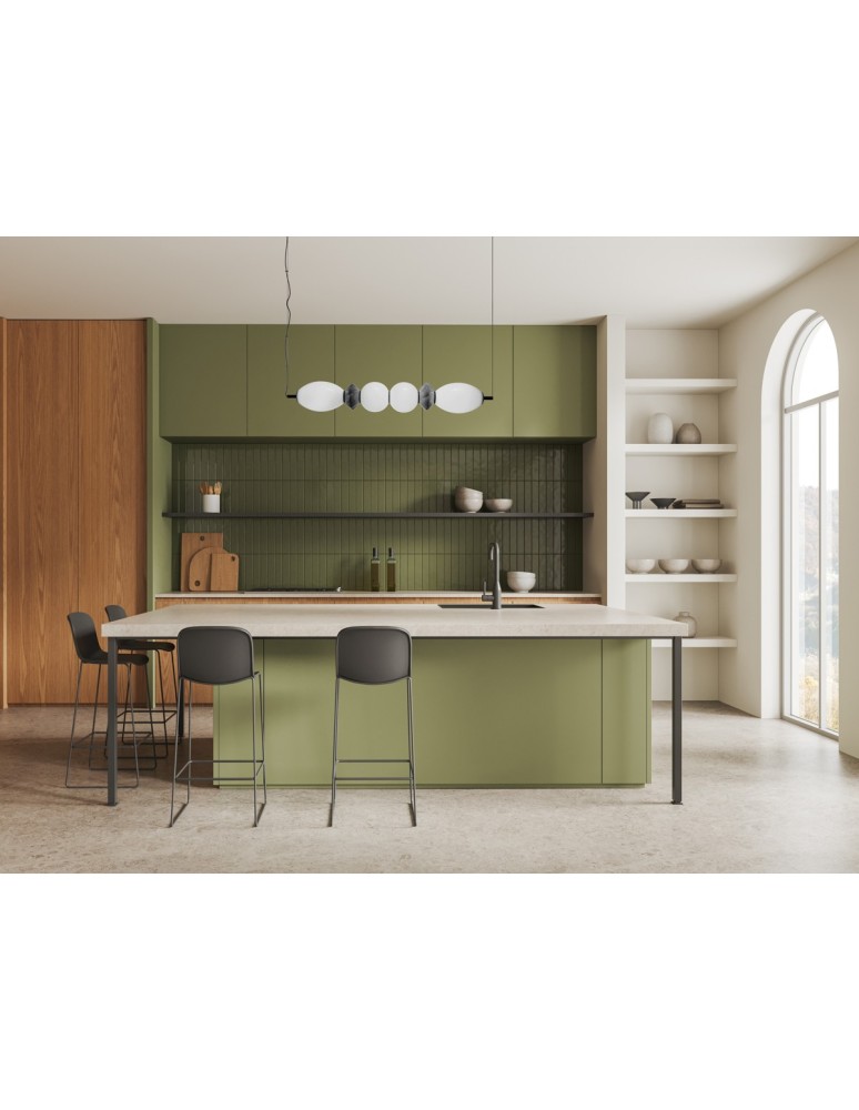 Italux Balos Wisząca LED 23W 3000K 2840 lm Czarny mat PND-94921-4A-BK