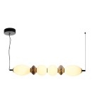 Italux Balos Wisząca LED 23W 3000K 2840 lm Czarny mat PND-94921-4A-BK