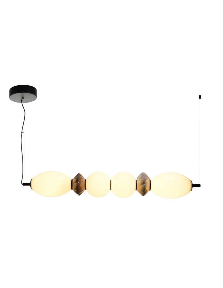 Italux Balos Wisząca LED 23W 3000K 2840 lm Czarny mat PND-94921-4A-BK