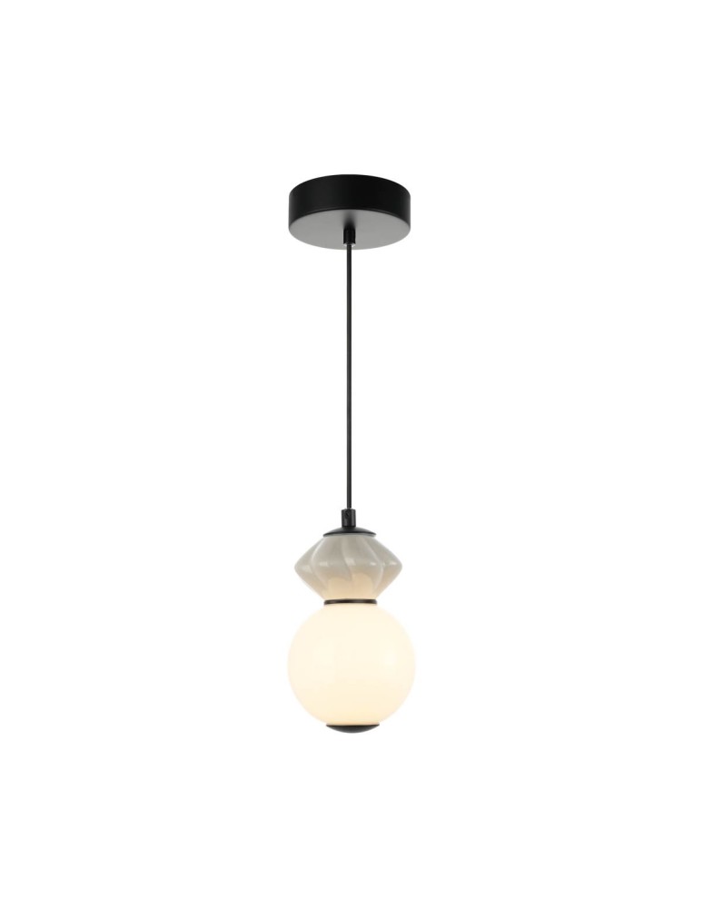Single pendant lamps - Italux Balos Pendant LED 5W 3000K 550 lm Matte Black PND-94921-1A-BK - product kolory-swiatla.pl 1