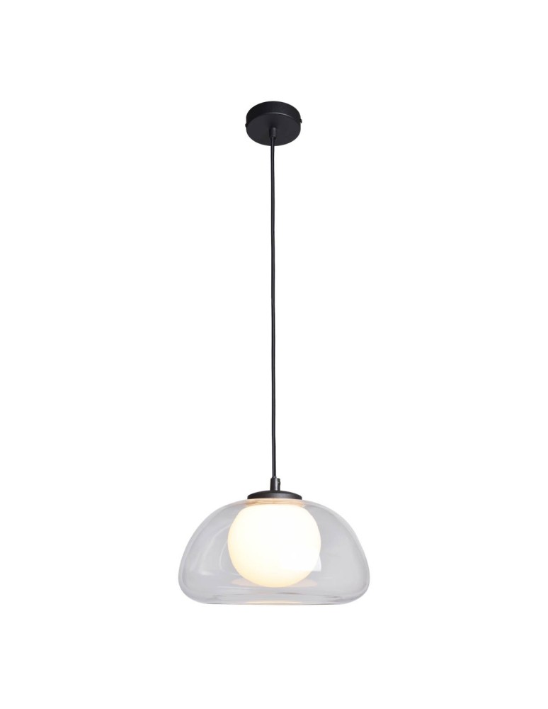 Italux Ainale Wisząca 1xG9 Czarny PND-54637-1-BK-CL