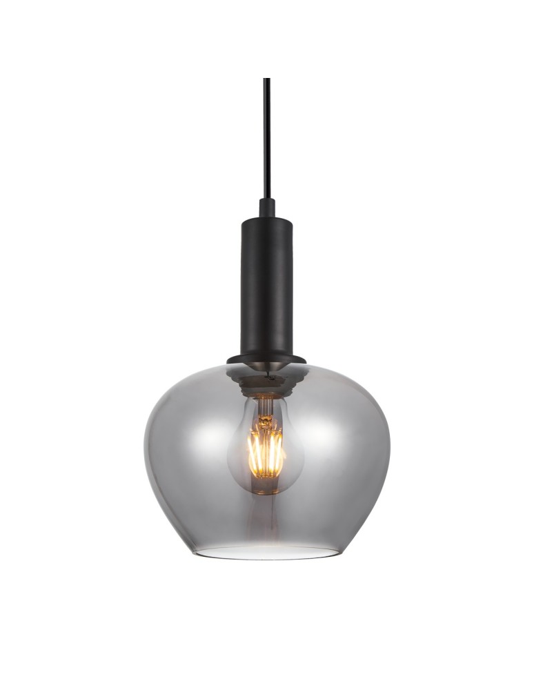 Italux Stabla Wisząca 1xE27 Czarny PND-30084-1-BK-SG