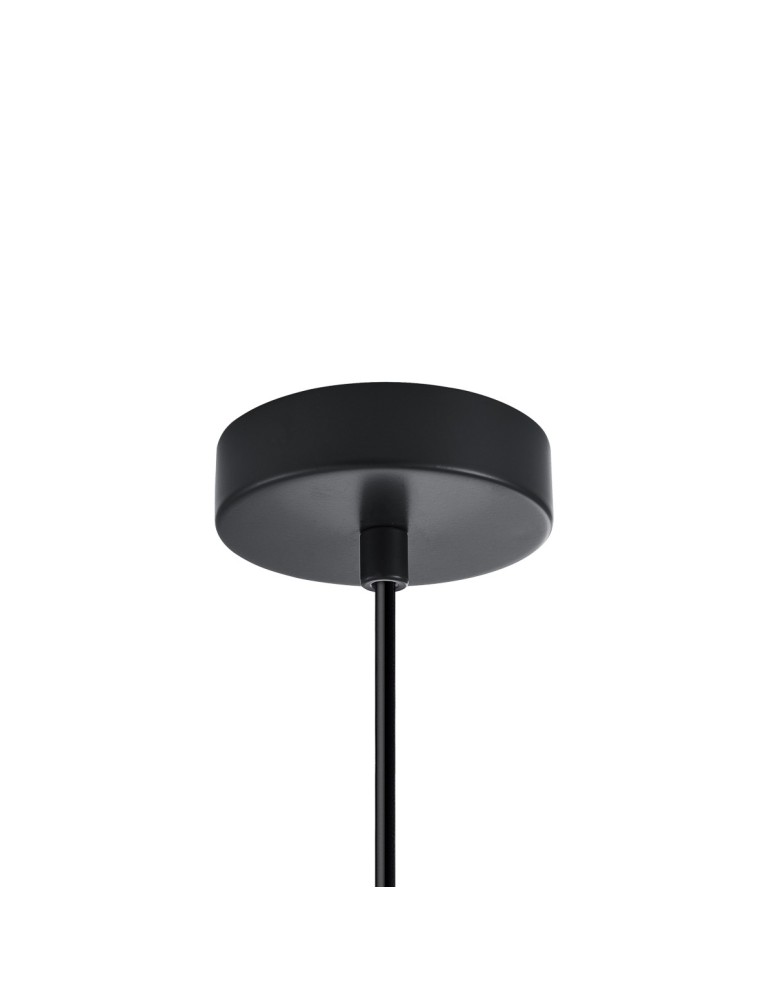 Single pendant lamps - Italux Stabla Pendant 1xE27 Black PND-30084-1-BK-SG - product kolory-swiatla.pl 4