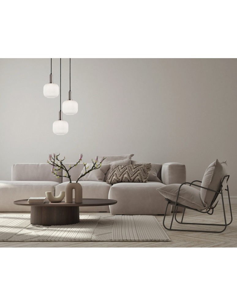 Italux Penzi Wisząca 3xE27 Srebrny PND-31981-3S-SC-WH