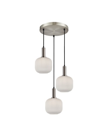 Italux Penzi Pendant 3xE27 Silver PND-31981-3S-SC-WH
