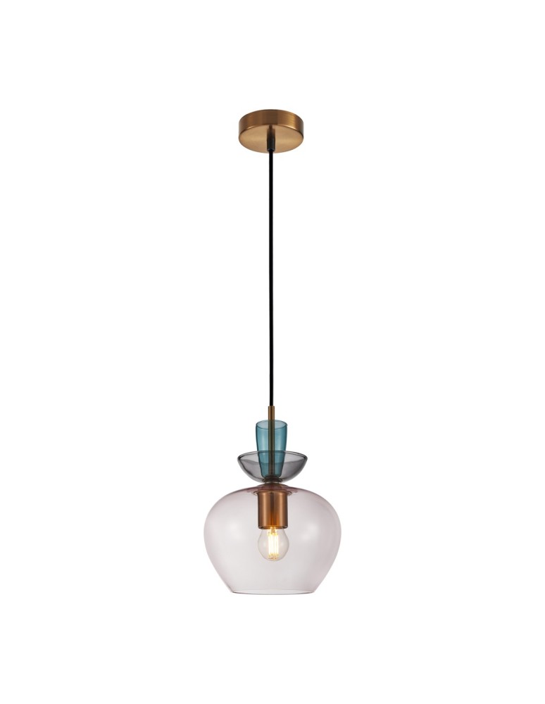 Single pendant lamps - Italux Fanda Pendant 1xE27 Gold PND-31882-1-GD-PK - product kolory-swiatla.pl 1