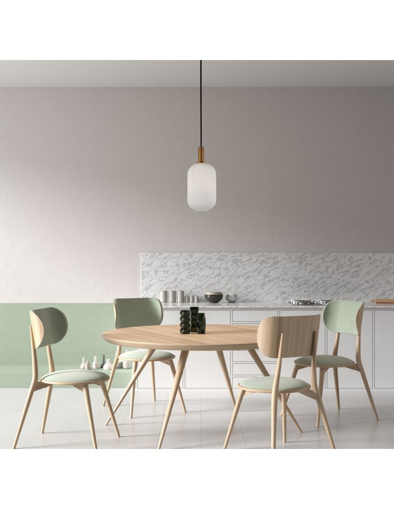 Single pendant lamps - Italux Della Pendant 1xE27 Gold PND-31982-1A-GD - product kolory-swiatla.pl 2