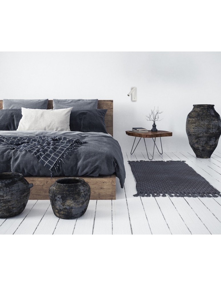 Wall lamps for bedrooms - Italux Cali Wall lamp 3000K 153lm Sandblasted black WL-21017-WH - product kolory-swiatla.pl 3