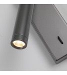 Wall lamps for bedrooms - Italux Cali Wall lamp 3000K 153lm Grey WL-21017-GR - product 3