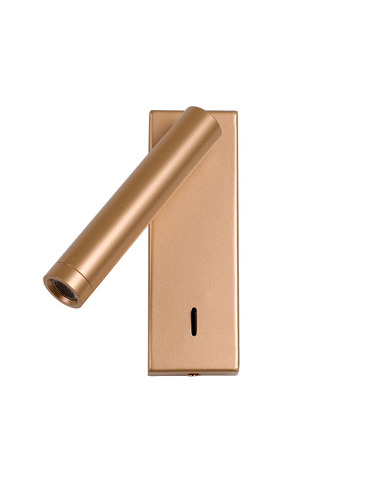 Wall lamps for bedrooms - Italux Cali Wall lamp 3000K 153lm Gold WL-21017-GD - product kolory-swiatla.pl 1