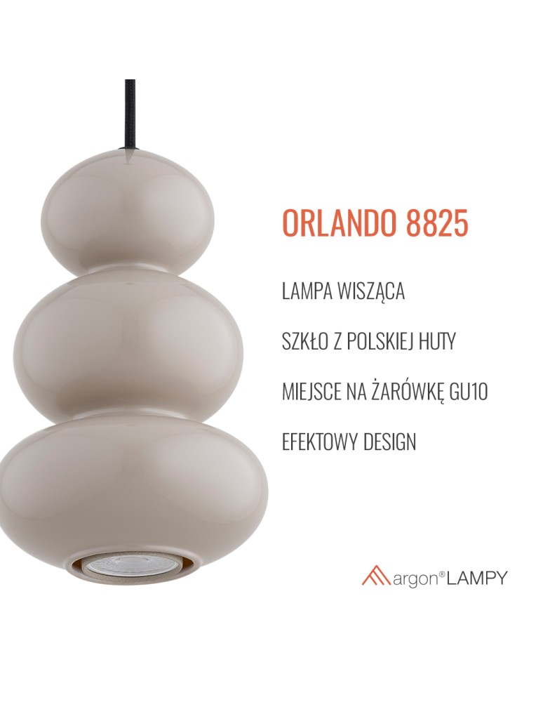 Single pendant lamps - Argon ORLANDO 8825 GU10 (light source not included) / 230V glass, painted steel - product kolory-swiatla.pl 11
