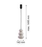 Single pendant lamps - Argon ORLANDO 8825 GU10 (light source not included) / 230V glass, painted steel - product 12