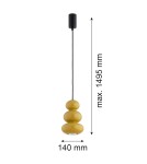 Single pendant lamps - Argon ORLANDO 8826 GU10 (light source not included) / 230V glass, painted steel - product 11