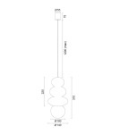 Argon ORLANDO PLUS 8788  G9 (nie zawiera źródła światła) / 230V szkło, stal lakierowana