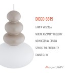 Argon DIEGO 8819  GU10 (nie zawiera źródła światła) / 230V szkło, stal lakierowana