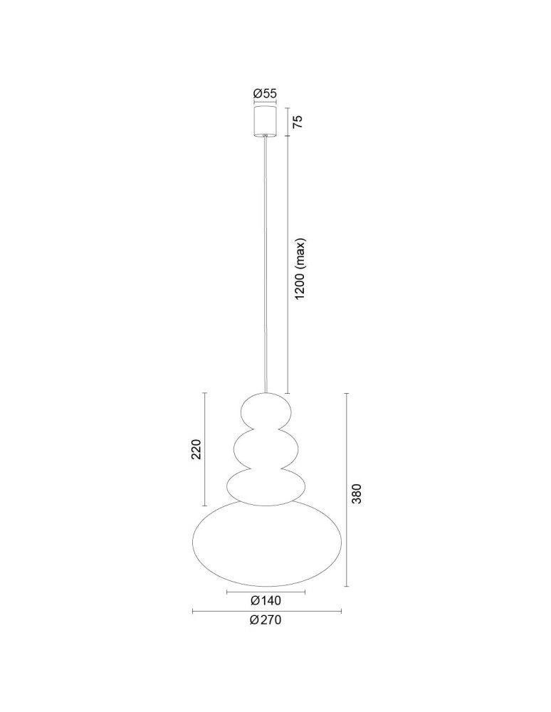 Argon DIEGO 8822  GU10 (nie zawiera źródła światła) / 230V szkło, stal lakierowana