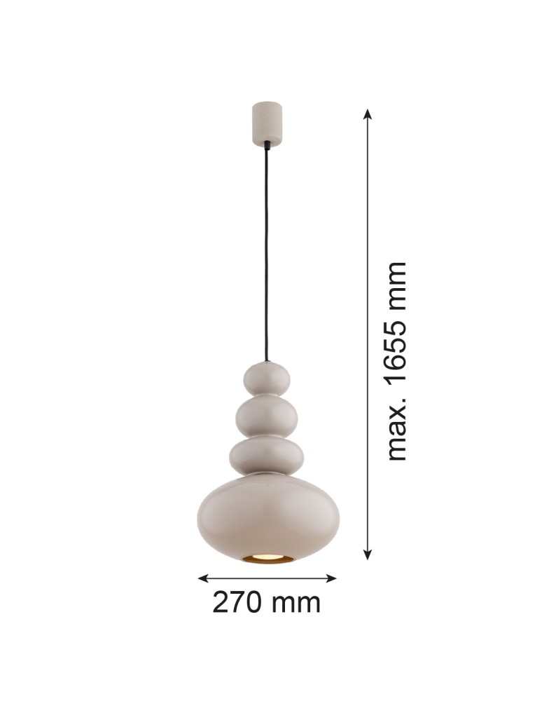 Single pendant lamps - Argon DIEGO 8823 GU10 (light source not included) / 230V glass, painted steel - product kolory-swiatla.pl 11