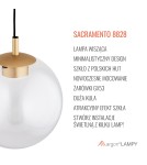 Argon SACRAMENTO 8828  GX53 (żarówka o mocy 8W stanowi element gratisowy - na wyposażeniu) / 230V 2700K szkło, stal lakierow