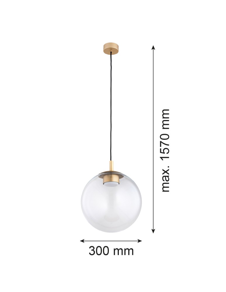 Pendant lamps spheres - Argon SACRAMENTO 8828 GX53 (8W bulb is a complimentary item - included) / 230V 2700K glass, lacquered steel - product kolory-swiatla.pl 11