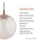 Pendant lamps spheres - Argon SACRAMENTO 8829 GX53 (8W bulb is a complimentary item - included) / 230V 2700K glass, lacquered steel - product 11