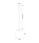 Argon SACRAMENTO 8829  GX53 (żarówka o mocy 8W stanowi element gratisowy - na wyposażeniu) / 230V 2700K szkło, stal lakierow