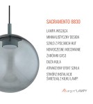 Argon SACRAMENTO 8830  GX53 (żarówka o mocy 8W stanowi element gratisowy - na wyposażeniu) / 230V 2700K szkło, stal lakierow