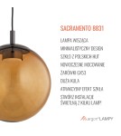 Argon SACRAMENTO 8831  GX53 (żarówka o mocy 8W stanowi element gratisowy - na wyposażeniu) / 230V 2700K szkło, stal lakierow