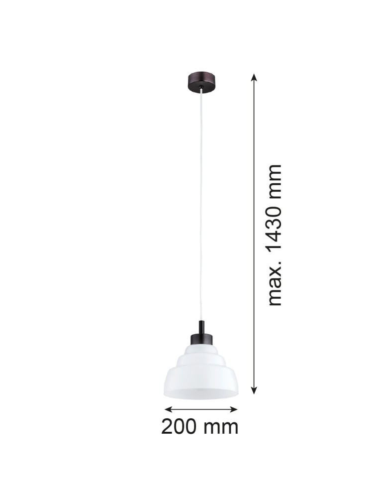 Single pendant lamps - Argon VENTURA 8777 E27 (light source not included) / 230V glass, brushed lacquered steel - product kolory-swiatla.pl 9