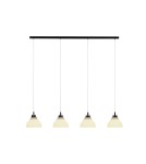 Pendant lamps on a strip - Argon VENTURA 1860 E27 (light source not included) / 230V glass, brushed lacquered steel - product 2